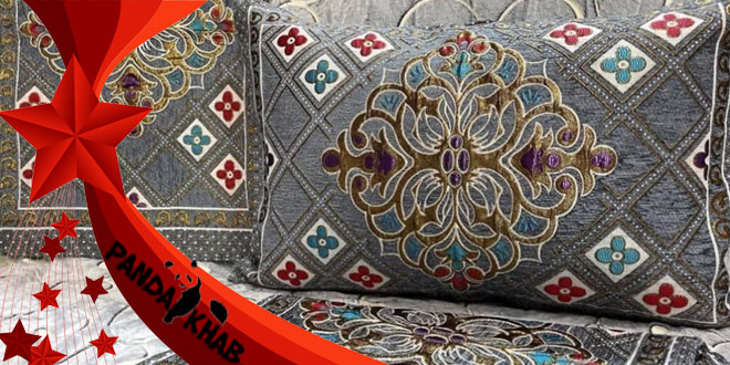 خرید عمده روبالشی مخمل شانل