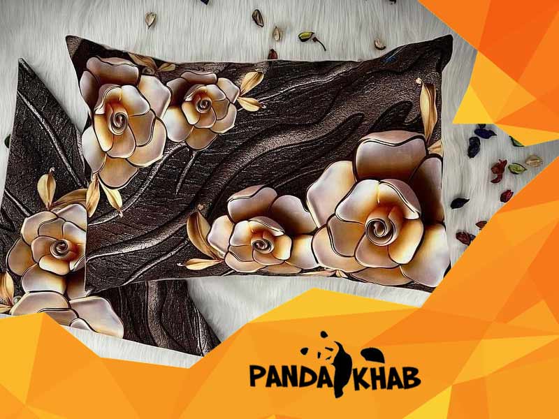 روبالشی سه بعدی مخمل کوبیده